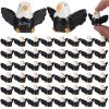 50 PCS Mini Resin Bald Eagle, Patriotic American Bird Miniatures, Wildlife Animal Statues for DIY Crafts, Resin Eagle Ornaments for Outdoor Garden, Lawn, Independence Day Party Decor view 1