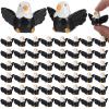 50 PCS Mini Resin Bald Eagle, Patriotic American Bird Miniatures, Wildlife Animal Statues for DIY Crafts, Resin Eagle Ornaments for Outdoor Garden, Lawn, Independence Day Party Decor view 2