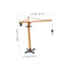 DOITOOL Slewing Crane Realistic Diecast Tower Crane Model for Boys Manual Operation for Fine Motor Skills Development for Construction Play Learning Activities view 2