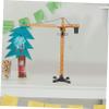 DOITOOL Slewing Crane Realistic Diecast Tower Crane Model for Boys Manual Operation for Fine Motor Skills Development for Construction Play Learning Activities view 4