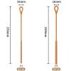 2Pcs Silicone Straw Cleaner Brush,9.84in Reusable Straw Cleaner with Bendable Steel Core,Extra Long Soft Bottle Brush for Clearing Metal Glass Straws,Cleaning Stanley Tumbler,Sippy Cups,9mm&6mm view 4