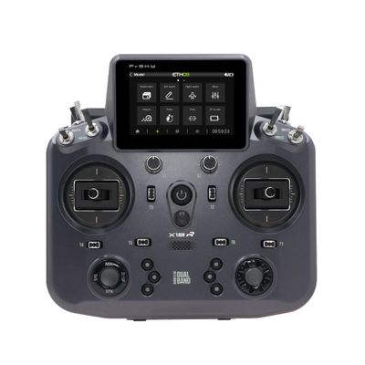 FrSky Tandem X18R Radio Controller, 24 Channels, 800x480 Touchscreen, Dual-Band RF Module (Meteorite Grey)