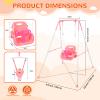 4-in-1 Toddler Swing Set & Baby Jumper and Bouncers, Heavy Duty Baby Swing Set with Foldable Metal Stand for Indoor & Outdoor, Suitable for Children 6 Months and Older, Easy to Assemble & Store view 2
