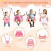 4-in-1 Toddler Swing Set & Baby Jumper and Bouncers, Heavy Duty Baby Swing Set with Foldable Metal Stand for Indoor & Outdoor, Suitable for Children 6 Months and Older, Easy to Assemble & Store view 3