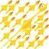 16Pack Finger Slingshot Chicken Rubber,Flying Stretchy Flick Stretchable Chickens Fingers for Gag Gift Birthday Christmas Halloween Party Favors Supplies Yellow view 1