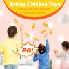 16Pack Finger Slingshot Chicken Rubber,Flying Stretchy Flick Stretchable Chickens Fingers for Gag Gift Birthday Christmas Halloween Party Favors Supplies Yellow view 4