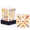 36 of Pack 12MM 6 Sided MINI Dice Set,Mixed Colours Swirls D6 Game Dice Set, 6 Sided Standard Dices for Yahtzee, Bunco,with Portable Plastic Box(Orange, Yellow, Blue, Green) view 1