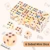 36 of Pack 12MM 6 Sided MINI Dice Set,Mixed Colours Swirls D6 Game Dice Set, 6 Sided Standard Dices for Yahtzee, Bunco,with Portable Plastic Box(Orange, Yellow, Blue, Green) view 2