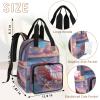 CNNINGYI Baby Diapers Bag Backpack, Waterproof Large Baby Bag for Mom Dad, Pink Seashell Starfish Ocean Beach Travel Diaper Bag Backpack, Newborn Essentials view 3