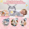 Breathing Stuffed Animal, Soothe Snuggle Pink Bunny & Gray Bunny Plush for Anxiety Adults and Kids, Soothing Stuffed Animal, Soft Breathing Plush Bunny Gifts with Realistic Breathing and Lights view 3