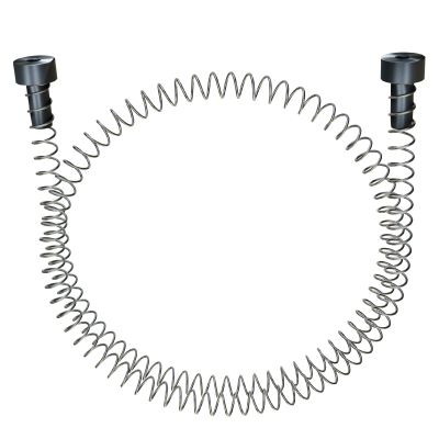 6.6 Feet Heavy Duty Stainless Steel Zipline Spring with Brake, Zipline Spring with High Tensile Strength, Backyard Industrial Spring Braking System/Stop/Stopper for 3/16 1/4 5/16 3/8 inch Wire