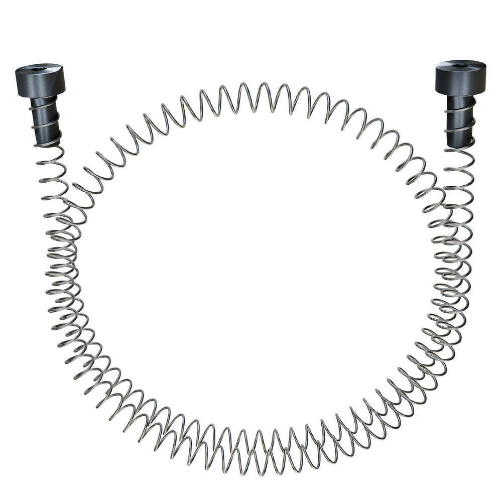 6.6 Feet Heavy Duty Stainless Steel Zipline Spring with Brake, Zipline Spring with High Tensile Strength, Backyard Industrial Spring Braking System/Stop/Stopper for 3/16 1/4 5/16 3/8 inch Wire