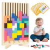 Ainiv Wooden Stacking Puzzle Toy, 3D Russian Block Puzzle, Wood Stacking Stress Toys, Montessori Educational Gift for Boys and Girls, Kids Wooden Puzzles for for Toddlers 3-6 Years view 1