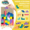Ainiv Wooden Stacking Puzzle Toy, 3D Russian Block Puzzle, Wood Stacking Stress Toys, Montessori Educational Gift for Boys and Girls, Kids Wooden Puzzles for for Toddlers 3-6 Years view 3