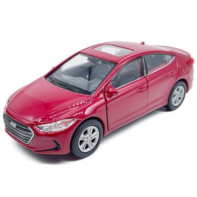 1:36 Scale Elantra Toy Car Model Metal Diecast Toy Vehicle, Doors Open Pull Back, Toys for Boys 3 4 5 6 7 Year Old Toddler Kids Gifts, Men Collection, Home Office Dcor Cake Topper, Red