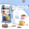 GAGAKU Wooden Coffee Machine Toy with Grinder15 pcs Wood Play Kitchen Accessories for Kids Non-Toxic Pretend Play Barista Set Learning Gift for Toddlers Girls Boys Ages 3+ view 2