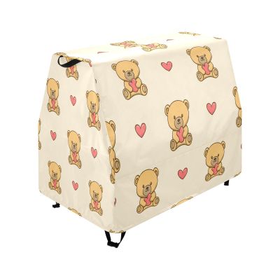 Qilmy Cute Bears Kids Water Table Cover, Waterproof Patio Table Covers for Outdoor Toddler Splash Tables, UV Resistant & Dustproof Play Table Protector, Cover Only