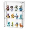 3 Tier Acrylic Display Case for Collectibles - Clear Magnetic Door Dustproof Showcase with 2 Movable Shelves for Action Figures, Fun-ko Pops, LE-GO view 1