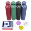 400Pc Numbered Fake Poker Chips Mahjong Chips 4g Light Weight Plastic Counting Chips Value Price Account Counters,Mini Trave Poker Blackjack Sets for Beginner,2 Decks Playing Cards Denominations Games view 1