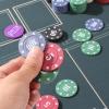 400Pc Numbered Fake Poker Chips Mahjong Chips 4g Light Weight Plastic Counting Chips Value Price Account Counters,Mini Trave Poker Blackjack Sets for Beginner,2 Decks Playing Cards Denominations Games view 4