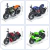 ACROFEK 4-Pack Motorcycle Toy for Kids - Pull Back Motorcycles with Sounds & Lights, 1:12 Scale Die Cast Friction Powered Toy Cars, Toys for 3 4 5 6 7 8 Year Old Kids, Birthday Gifts for Boys view 4