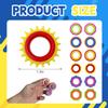 12 Pack Fidget Toys Adults Sensory RingsQuiet Anxiety Fidgets for ClassroomPain Stim Little Ouchies Stress Relief Sensory Toys for Kids ADHD view 3