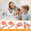 Dentist Play Set for Kids 3-5, Wooden Doctor Kit 33 Pcs with Real Stethoscope, Removable Teeth, Braces & Storage Bag | Pretend Play Medical & Dental Role Play Toys Gift for Toddlers Boys Girls view 4