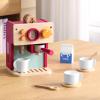 GAGAKU Wooden Coffee Machine Toy for Toddlers, Montessori Learning Toys for 3 4 5 Year Old Girls & Boys, Realistic Pretend Play Kitchen Accessories with Espresso Maker & Latte Art Set view 2