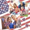 12Pcs 4th of July Patriotic Pinwheels American Flag Wind Spinners for Outdoor, Garden, Yard, Patio, Independence Day Decorations view 3