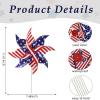 12Pcs 4th of July Patriotic Pinwheels American Flag Wind Spinners for Outdoor, Garden, Yard, Patio, Independence Day Decorations view 4