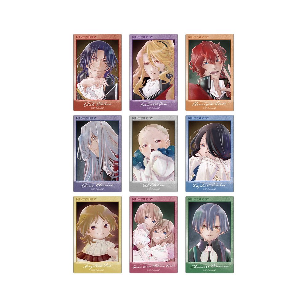 TV Anime Delico's Nursery Trading ANI Art Aqua Label Card Sticker Box of 9