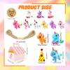 133 Pcs Unicorn Party Favors Include 16 Mini Plush Unicorn Keychains 16 Boxes 100 Cards and 10m Rope for Adopt a Unicorns Party Favors Birthday Gifts view 2