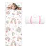 Kids Sleeping Bag Toddler Nap Mat with Removable Pillow, Large Foldable Sleeping Bag for Girls Boys, Easy Clean Slumber Bag with Double Zip for Camping School Preschool Daycare, 5924 inch view 1