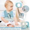 10 Pcs Disposable Bibs, Individually Packaged with Catcher and Leakproof Liner for Toddler Feeding, Baby Travel Essential view 3