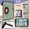 Kuquteed Record Machine Trading Card Binder 9 Pocket 900 Cards Holder Collector Album with 50 Removable Sleeves Gifts for Boys Girls Green Circular Game Sports Cards view 3