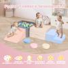 CAMELUS Climbing Toys for 1 Year Old, Baby Foam Climbing Blocks with Large Ball Pit for Toddlers, 7-Piece Soft Play Set, Indoor Climber Crawl Activity Play, Birthday (Balls not Included) view 2