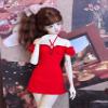SssHam Doll Clothes Short Sleeve Lace Short Dress for 45 cm/60 cm Female Dolls Clothing 1/3 1/4 BJD Doll Accessories (Doll Not Included)(Black,1/4) view 4