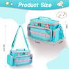 Ottkids Carrying Case Compatible with Toniebox 2 & 1, Storage Bag Organizer for Tonies Starter Set, Headphones & Accessories, Portable Travel Bag with Handle and Adjustable Shoulder Strap(Light blue) view 2