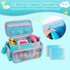 Ottkids Carrying Case Compatible with Toniebox 2 & 1, Storage Bag Organizer for Tonies Starter Set, Headphones & Accessories, Portable Travel Bag with Handle and Adjustable Shoulder Strap(Light blue) view 3