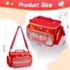 Ottkids Carrying Case Compatible with Toniebox 2 & 1, Storage Bag Organizer for Tonies Starter Set, Headphones & Accessories, Portable Travel Bag with Handle and Adjustable Shoulder Strap(Red) view 2