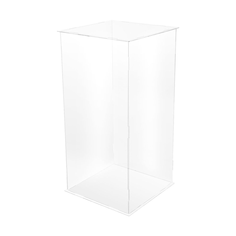 Tall Acrylic Box Clear Large Display Box Acrylic Display Case Clear Organizer Box for Doll Collectibles 12x12x24inch