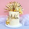 1 customized 2D mirror acrylic word cake decoration, used for weddings, parties, birthdays, anniversaries, holiday gifts, gifts for family and friends, the maximum number of words is 10. view 1