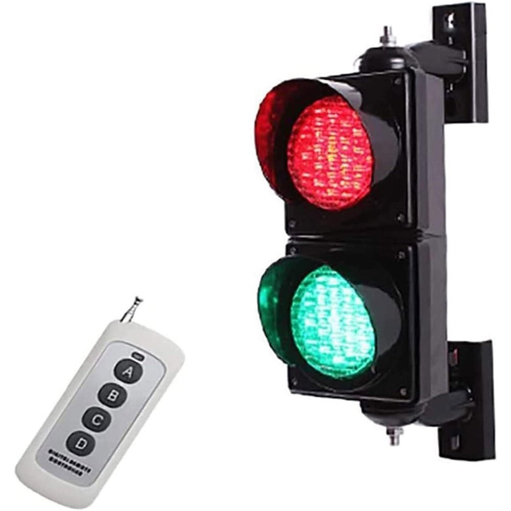 Industrial LED Traffic Light, Road Stop Sign with Remote Control, Weatherproof & Easy Install for Traffic Management