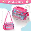 Ottkids Carrying Case Compatible with Toniebox 2 & 1, Storage Bag Organizer for Tonies Starter Set, Headphones & Accessories, Portable Travel Bag with Handle and Adjustable Shoulder Strap(Rose) view 2