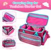 Ottkids Carrying Case Compatible with Toniebox 2 & 1, Storage Bag Organizer for Tonies Starter Set, Headphones & Accessories, Portable Travel Bag with Handle and Adjustable Shoulder Strap(Rose) view 4
