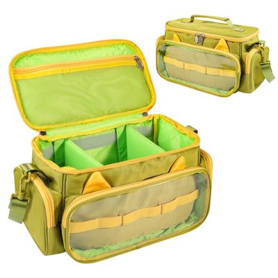 Ottkids Carrying Case Compatible with Toniebox 2 & 1, Storage Bag Organizer for Tonies Starter Set, Headphones & Accessories, Portable Travel Bag with Handle and Adjustable Shoulder Strap(Green)