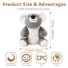AmyToo Weighted Stuffed Animals, Giant Koala Stuffed Animal, Weighted Koala Plush, Toy Gifts for Kids & Adults, Gray, 4.5 lbs, 25 Inch view 2
