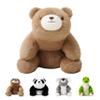 AmyToo Weighted Stuffed Animals, Bear Stuffed Animal, Weighted Bear Plush, Toy Gifts for Kids & Adults, Brown, 4.5 lbs, 25 Inch view 1
