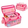 Ottkids Carrying Case Compatible with Toniebox 2 & 1, Storage Bag Organizer for Tonies Starter Set, Headphones & Accessories, Portable Travel Bag with Handle and Adjustable Shoulder Strap(Pink) view 1