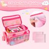 Ottkids Carrying Case Compatible with Toniebox 2 & 1, Storage Bag Organizer for Tonies Starter Set, Headphones & Accessories, Portable Travel Bag with Handle and Adjustable Shoulder Strap(Pink) view 3